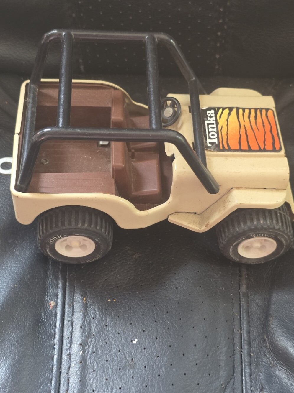 Original Tonka Pressed Steel Tan Jeep